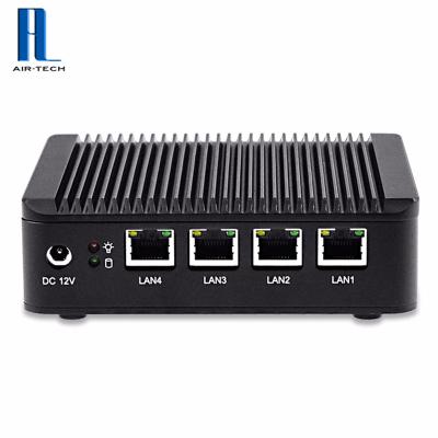 China 4*Intel WG82583 Quad Core Mini PC J1900 Multifunction Pfsense Network Security Router Gigabit Fanless NIC Fanless Firewall Wholesale for sale