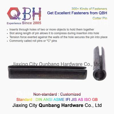 China QBH kerbte Nickel-Platten-Rollen-Cotter Pinss „C“ des Frühlings-Stift-Kohlenstoffstahl-ZP/YZP/PLAIN/BLACK/HDG Dacromet Geomet Stifte zu verkaufen