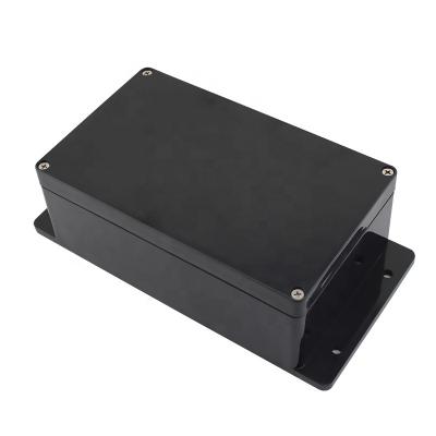 China Universal Plastic Electronic Device Enclosure 200*120*75mm With Ear For Outdoor Electronic Waterproof Junction Box Enclosures Electronics Box Black Color for sale