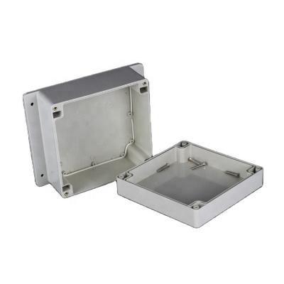 China Outdoor PC 160*160*90 ip67 gray color cover ABS plastic waterproof electronic material weatherproof electrical junction box with ear for sale