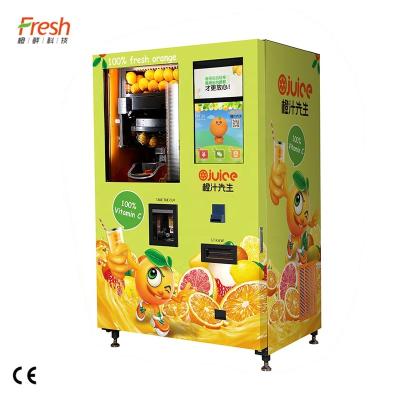 China Hotels Sweet Orange Apple Juice Squeezing Machine With Credit Card for sale