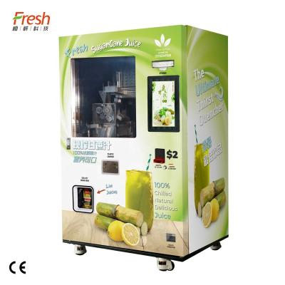 China Squeezing Fruit Supermarket ORG Sugar Cane Juice Vending Machine for sale