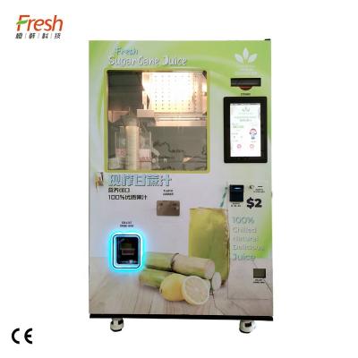 China Squeezing fruit supermarket green sugarcane juice auto-selling machine for sale