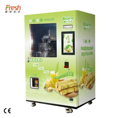 China Squeezing Automatic Fresh Fruit Sugarcane 220V Juice Vending Machine for sale