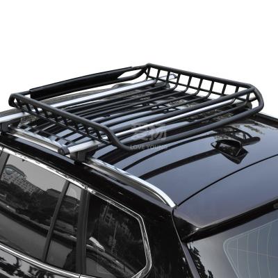 China Universal Easy Carrier Steel Rack Roof Frame Cargo Rack Iron Roof Suv Rack Basket for sale