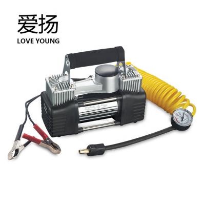 China Small Car Compressor 12v Compressor Tire Inflators Lubricated Electric Portable Air Compressor DC Compressor for sale