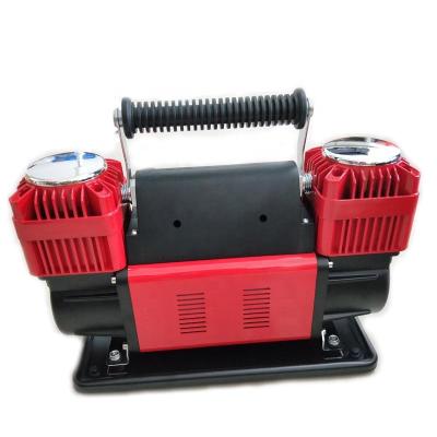 China Hot Selling Lubricated Low Price 2 Cylinder 12 Volt DC 150psi Tire Air Compressor Hot Selling Mini Portable Compressor For Car for sale