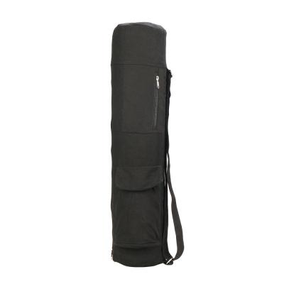 China Multifunctional Adjustable Cotton Cloth Yoga Mat Bag Closed Yoga Mat Handbag for sale