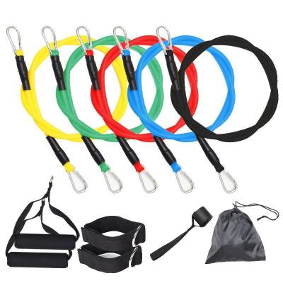 China Bodyweight Resistance System Pull Rope Trainer Fitness Equipment Band Yoga Heavy Adjustable Power Bands Resistance Fitness Bands for sale