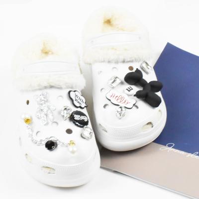 China Eco-froendly Rhinestone Bead Chain Accessories Decoration Handmade Fashion Removable Decorative Shoe Ornaments Buckle Accessories for sale