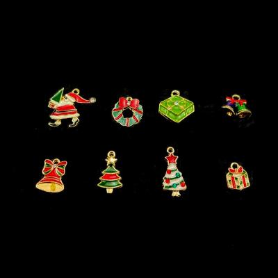 China Eco-froendly Shoe Decoration Items Small Christmas Decoration Set Accessories Festive Metal Set Shoe Charms Decoration Accessories for sale