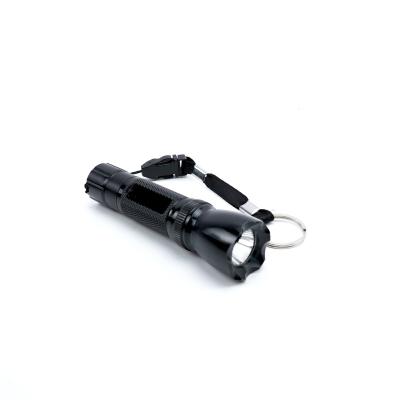 China Convenient Black Aluminum Alloy 40 Lumens Outdoor Cylindrical Hand LED Camping Flashlight For Camping for sale