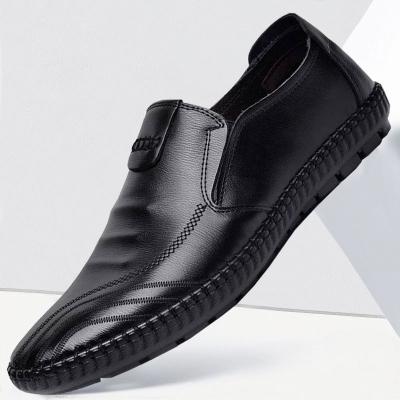 China Autumn British Fashion Formal Dress Soft Bottom Shoes Waterproof Cheap Low Price Casual Leather Men's Shoes For Men for sale