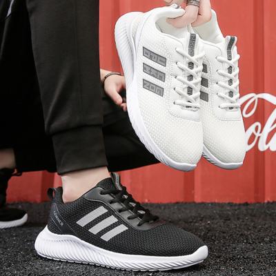 China Cushioning Chinese Factory Shoes Cheap Running Fabric Mesh Casual Shoes Men White Sports Leisure Fashion Sneakers For Boy for sale