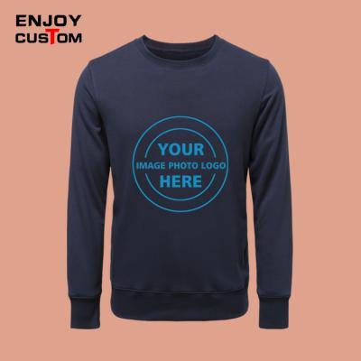 China High Quality White Custom Print O Neck Sweatshirts Custom Anti-Wrinkle Workout Youth Anti-Wrinkle Workout Crewneck Sweatshirt for sale