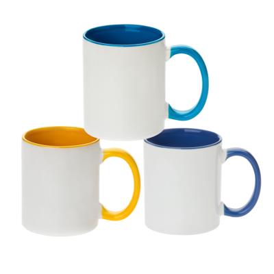 China Viable Wholesale Sublimation Mugs Custom Sublimation Ceramic Color Inside Coffee Mug Sublimation Blanks for sale