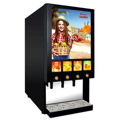 China Bererage Drinking Vending Machine 4 Flavors Bar Coffee Machine / Juice Beverage Dispenser for sale