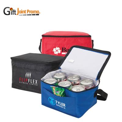 China Wholesale Customized Insulated 6 Pack Beer Can Nylon Cooler Bag for sale