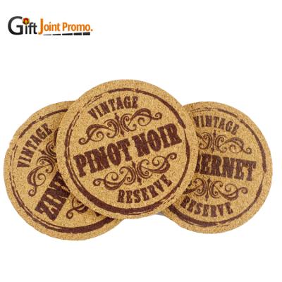 China Viable Promotional Gifts Sublimation Coasters With Cork Back Paper LOGO Printed Cork Coasters Customized for sale