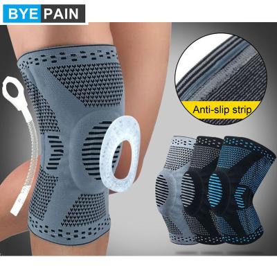 China Best Selling Compression Gym Knee Pads Sports Safety Adult Professional Fitness Knee Protector for sale