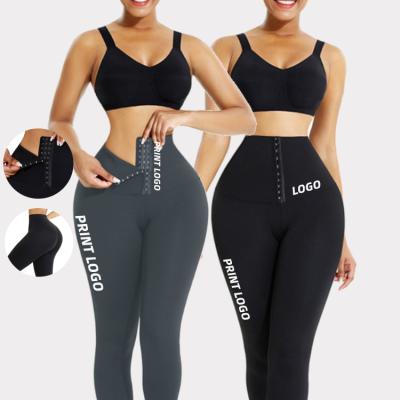 China Large Plus Size Girls Gaiters Cross Breathable Padded Waist Abdomen Hips Stretch Yoga Sports Pants High Top for sale