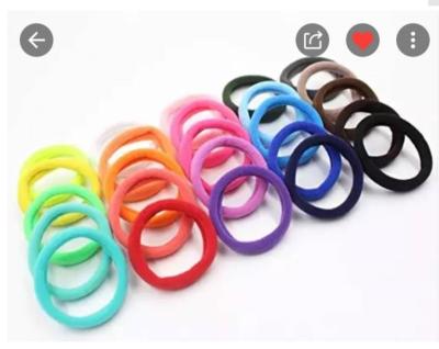 China Soft Multicolor Tiny Babies Hair Ties No Crease Hair Bands Elastics Ponytail Bulk Holder for sale