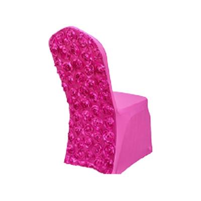 China Hot Sale Durable Rosette Chair Cover For Wedding for sale