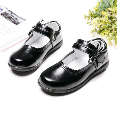 China Genuine Leather Bowknot Children's Shoes Deodorization Baby Party Shoes Girls' Stylish Shoes for sale