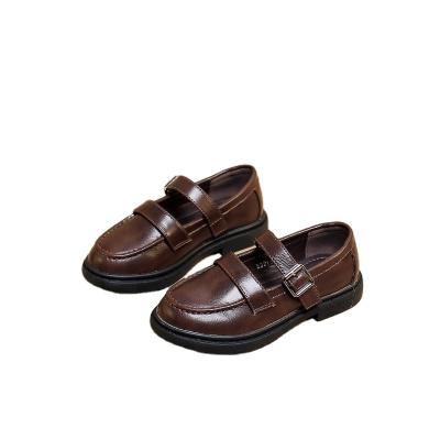 China Deodorization Kids Shoes PU Leather Casual Styles Boys Girls Shoes Soft Comfortable Loafers Kids Shoes for sale