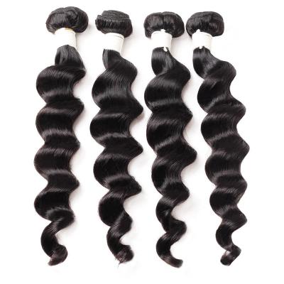 China Wholesale Deep Loose Brazilian Hair Afro Loose Hair Weaves With Closure for sale