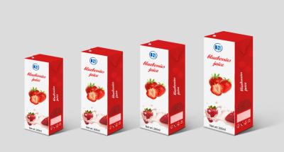 China Beverage Juice Box Packaging Carton Box Easy To Transport for sale