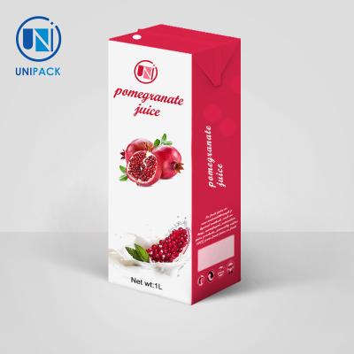 China Industiral Aseptic Carton Pomegranate Juice Box Paperboard for sale