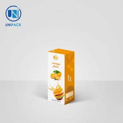 China Aseptic Juice Box Packaging Recyclable Disposable Costomized Color for sale