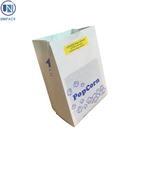 China Custom Design Greaseproof Paper Heat Seal Bags For Popcorn for sale