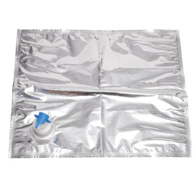 China Aseptic aluminized composite wine bib bag packaging 3L 5L 10L 20L liquid bag in box with valve en venta