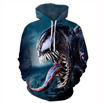 China 2021 New Arrival Breathable Autumn Winter Customized Hoodies For Women Venom Print Hooded Long Sleeve Sweatshirt Loose Women Clothing BC54 for sale