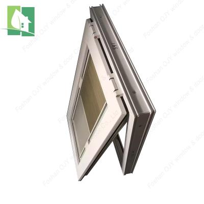 China Easy Swing Hold Down Awning Window Custom Price UPVC Soundproof Insulated Glass Top Hung Window for sale