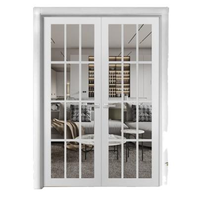 China Coastal Impact Hurricane Proof Plastic Frame Swing Double Storm Glass Swing Curtain Door for sale