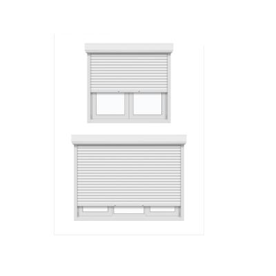 China Magnetic Screen Popular Cheap Roller Shutter Aluminum Window Windows for sale