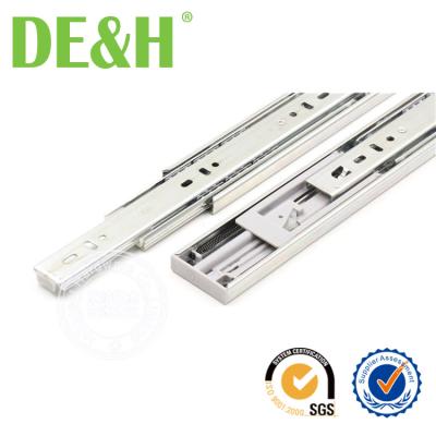 China Hydraulic Soft Closing Kitchen Cabinet 45mm Ball Bearing Drawer Slide for sale