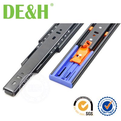 China Smooth And Quiet Slow Motion Cold Rolled Steel Soft Narrow Drawer Slide for sale