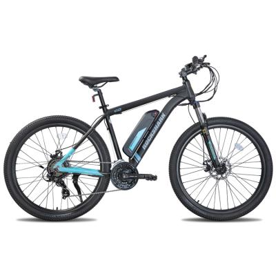 China European aluminum alloy frame 27.5 e aluminum alloy frame Rockshark ebike warehouse 6061 electric mountain bike for sale