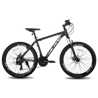 China HILAND popular mountain bike aluminum alloy frame 26 mountain bike mtb men mountain bicycle with disc brake for sale