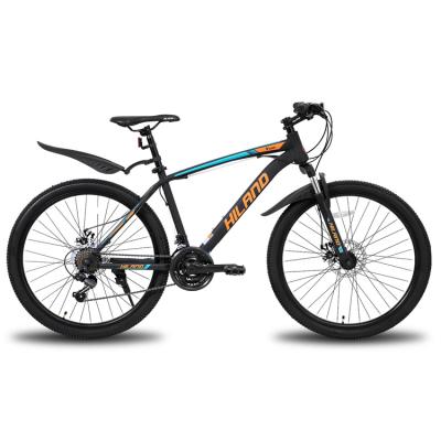 China Steel HILAND us 26 275 mountain bike steel frame mtb 21 speed black orange mountainbikes for sale