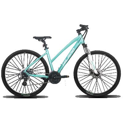 China Popular Ladies Bike HILAND Hot Selling 700C Aluminum Alloy Hybrid Bike 24 Speed ​​Ladies Hybrid Bicycles for sale