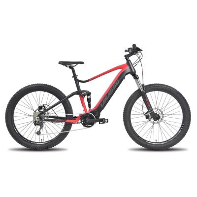 China Custom 27.5 aluminum alloy LAMASSU mid motor mountainbike emtb full suspension 500w electric bafang for sale