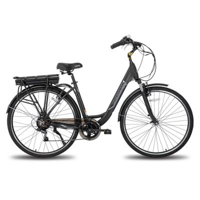 China 700C 7 speed adult city ebike aluminum alloy ROCKSHARK cheapest electric city bike for sale