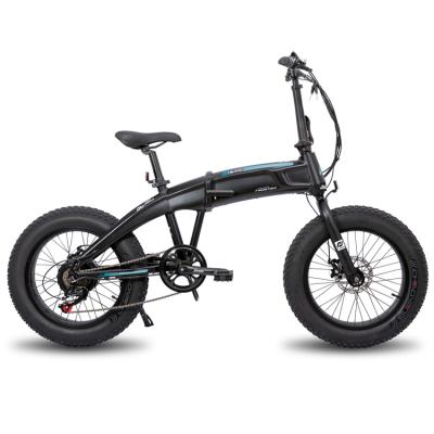 China Wholesale city folding Ebike HILAND ddp price 20 inch folding e bike 500w 48v electric foldng tire fat bike for sale