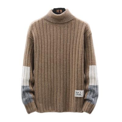 China Anti-pilling 2021 Factory direct sales raw knitwear men's sweater turtle neck turtle neck men's sweater for sale