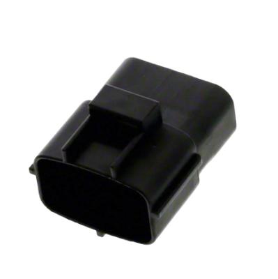 China 174657-2 Automotive Male 10 PIn Black Waterproof Connector for sale